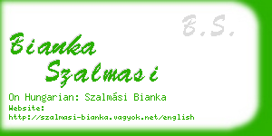 bianka szalmasi business card