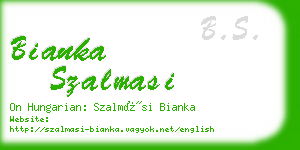 bianka szalmasi business card